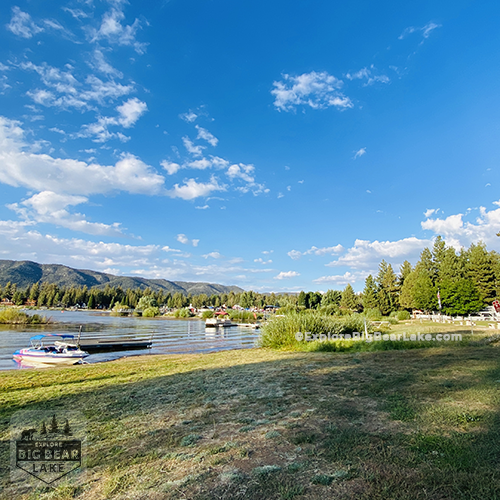Santana and mavericks lakeside restaurant review_waterfront view from back of restaurant_copyright_ExploreBigBearLake_dot_com